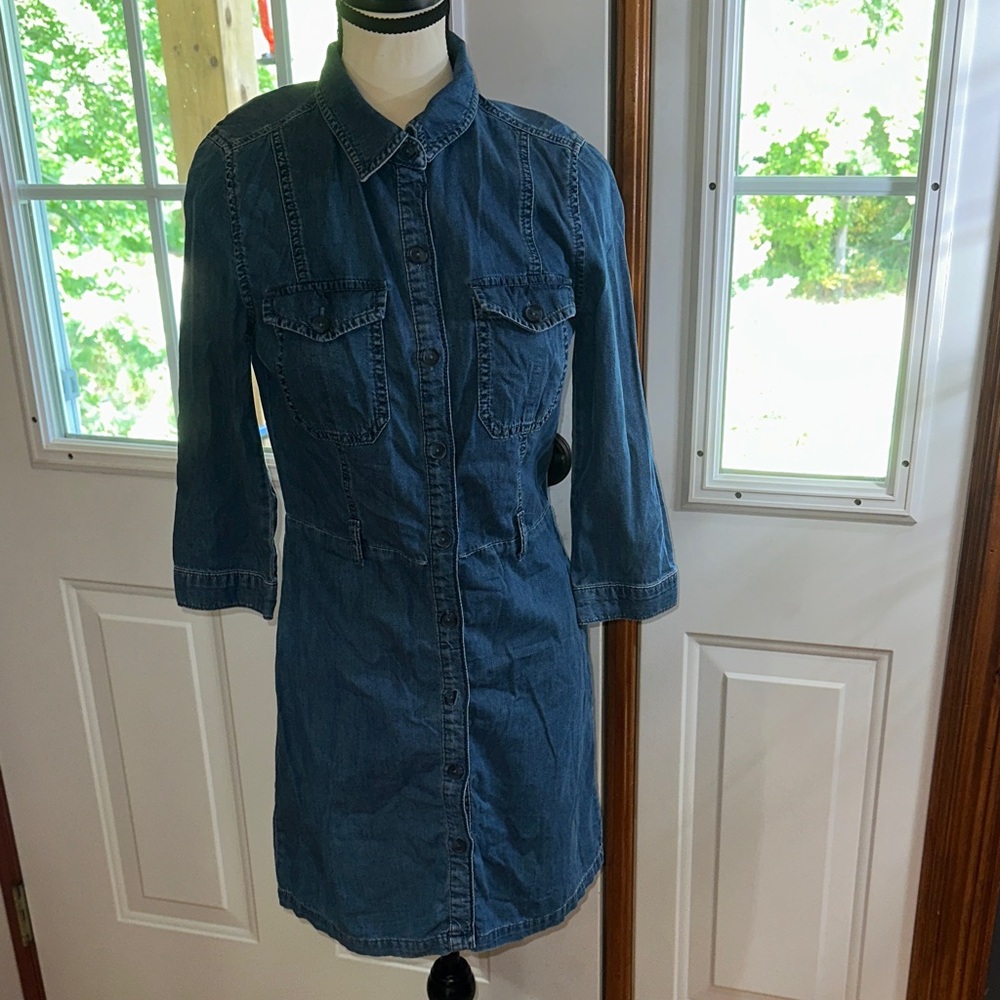 Miss Selfridge Blue Denim Dress
